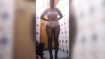 Horny Wife Bathing And Fingering Herself In Bathroom