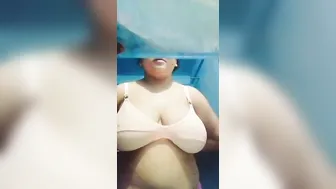 Chubby Girl Sucking And Playing With Her Huge Boobs
