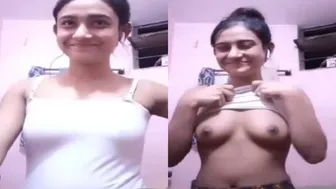 GF Showing Her Big Tits On Video Call