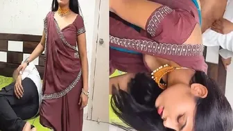 Wife Giving Handjob And Blowjob Before Hardcore Fuck