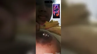 Married Woman Milking Tits On Video Call For Lover