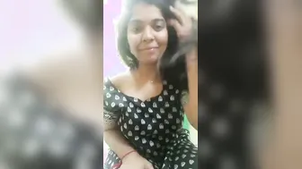 Wife Stripping Naked Teasing Her Body For Camera