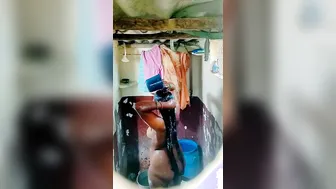 Thick Booty GF Bathing Filmed From Every Angle