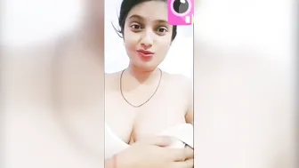 Wife Stripping Down And Flashing Her Big Natural Tits