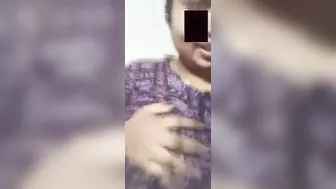 Gf Licking Her Own Nipples During Naughty Video Call