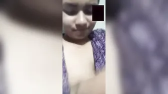 Gf Licking Her Own Nipples During Naughty Video Call