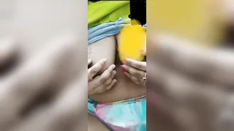 Busty GF Showing Off Her Massive Tits On Camera