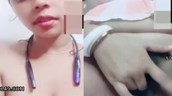 Busty Gf Playing With Her Wet Pussy While Moaning Loud