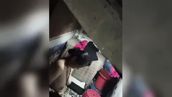 Curvy Milf Bathing Completely Naked Caught On Camera