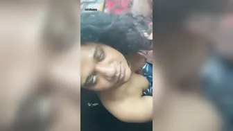 Horny Girl Sucking Black Cock While Flashing Her Tits