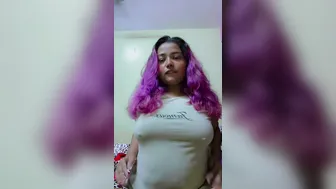 Desi GF Showing Off Her Huge Natural Tits