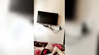 Petite GF Sucking Cock And Licking His Balls