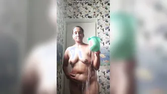 Telugu Wife Caught Bathing Naked On Hidden Camera Today
