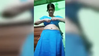 Innocent Wife Undressing Showing Off Her Massive Melons