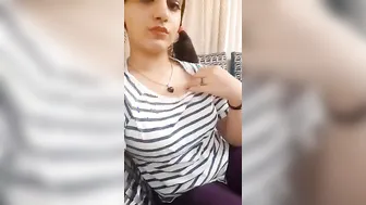 Showing My Huge Tits And Wet Pussy To My Boyfriend