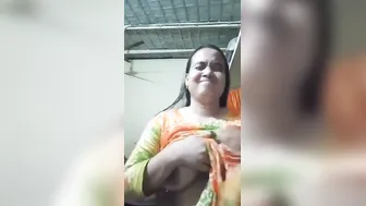 Busty Married Woman Stripping Naked Showing Everything