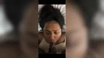 Wife Giving Sloppy Blowjob Swallowing Huge Facial Cumshot