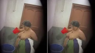 Busty Milf Caught Pouring Water On Her Massive Wet Tits