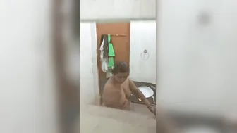 Milf With Huge Tits Naked In Bathroom Caught On Camera