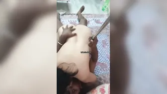 Wife Giving Sloppy Blowjob To Husband At Home