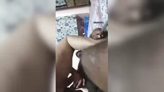 Wife Giving Sloppy Blowjob To Husband At Home
