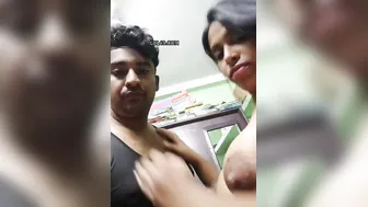 Busty Newlywed Wife Showing Tits And Getting Fondled