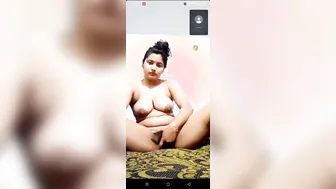 Cheating Wife Fingering Herself On Video Call For Ex
