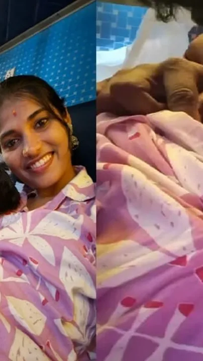 Newlywed Getting Her Tits Sucked By Horny Husband