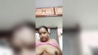Naughty Wife Flashing Huge Tits For Her Side Dick