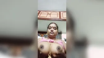 Naughty Wife Flashing Huge Tits For Her Side Dick