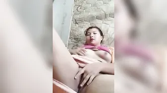 Young Girl Fucking Herself With A Huge Cucumber Alone