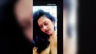 Horny Milf Making Sexy Faces While Flashing Her Big Tits