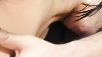 Blindfolded Slut Giving Customer A Sloppy Blowjob On Camera