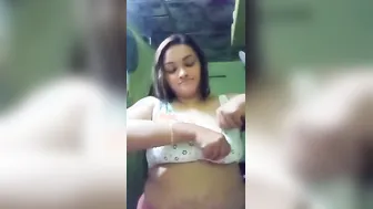 Tamil Girl Strips Off Her Bra Revealing Perfect Tits For Me