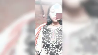 Girl In Glasses Playing With Her Soft Natural Boobs For Me