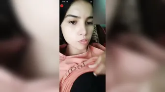 GF Flashing Her Perky Nipples In Slutty Selfie Vid