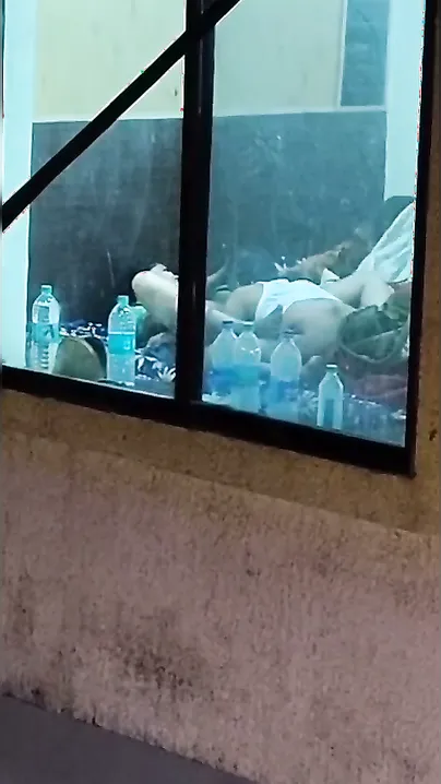 Caught Neighbor Fucking His Side Chick Through The Window