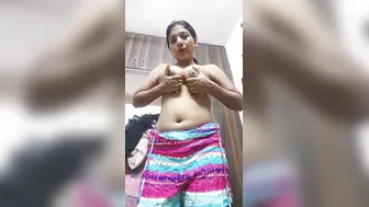 Topless Whore Playing With Her Boobs For Paying Customer
