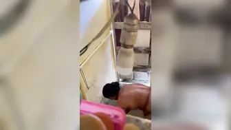 Thick Milf Getting Ready For Shower Exposing Fat Ass