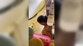 Thick Milf Getting Ready For Shower Exposing Fat Ass