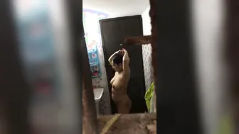 Busty Milf Caught Bathing By Horny Neighbor Watching