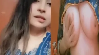 Horny Slut Biting Lips Showing Off Her Perfect Tits