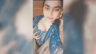 Horny Slut Biting Lips Showing Off Her Perfect Tits