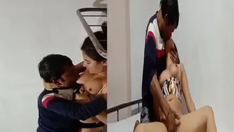 Hostel Slut Fucking Warden After Fingering Her Wet Pussy