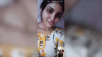 Cute GF Showing Her Nude Tits To Boyfriend