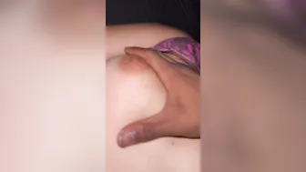 Boyfriend Groping Sleeping GF's Tits Quietly