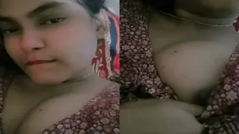 Horny Girl Teasing With Accidental Nipple Slip Showing