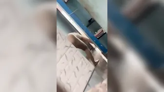 Stepmom Caught Naked Cleaning Bathroom By Her Stepson