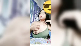 Gorgeous Babe Stripping Topless On Video Call For Him
