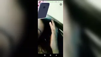 Perky Tits Girl Spreading Pussy Lips Wide Open